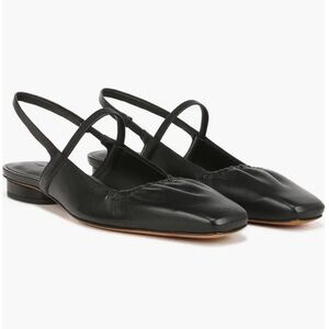 Vince Venice Slingback Flats - Black